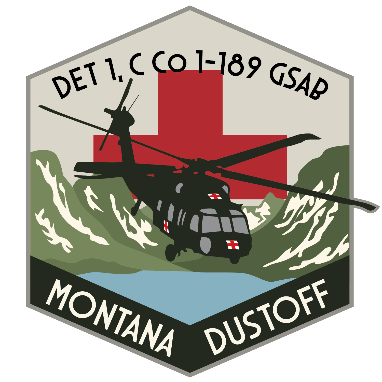Det 1, C Co, 1-189 GSAB "Montana Dustoff"