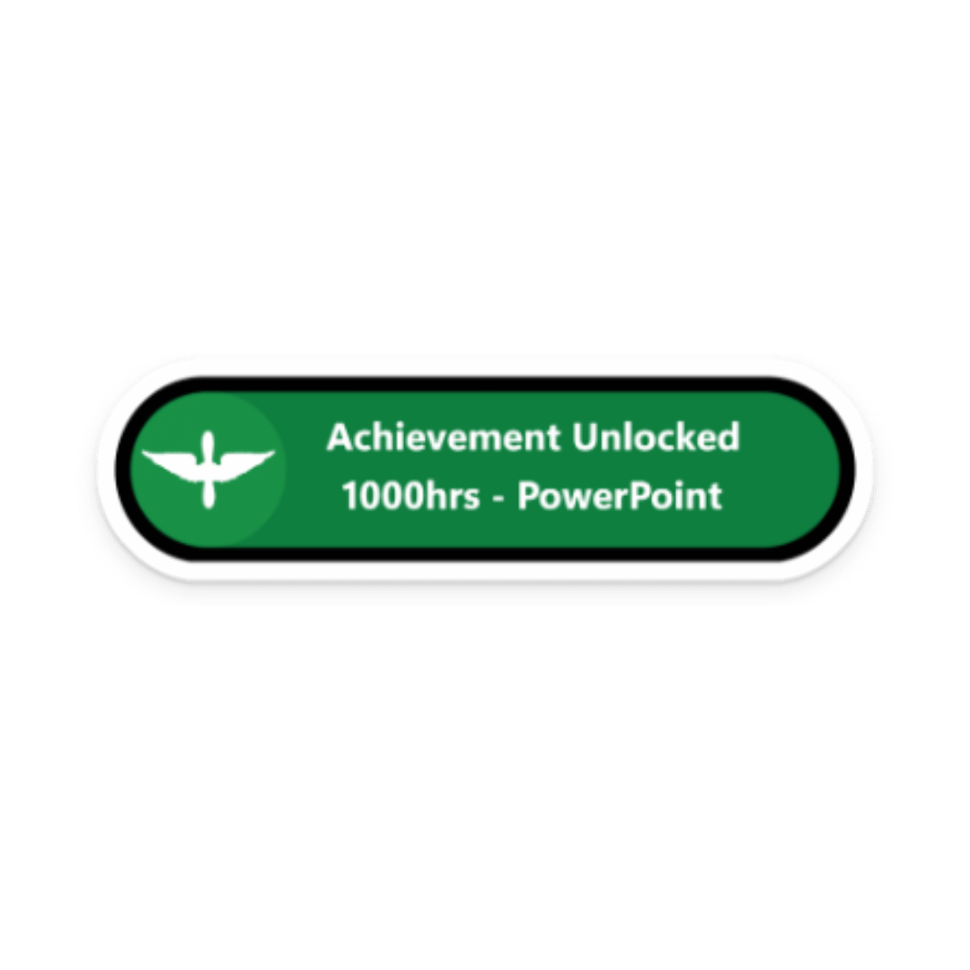 1000 PPTX Hours Sticker