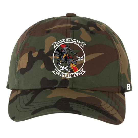 B Co, 6-52 TFWB (FRONT LOGO ONLY) Embroidered Hats