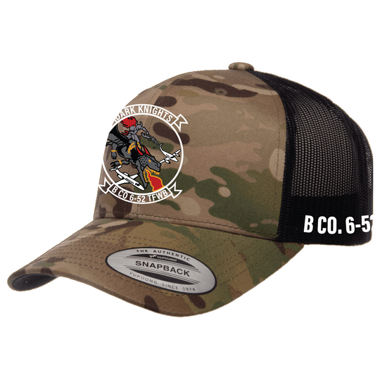 B Co, 6-52 TFWB (FRONT LOGO ONLY) Embroidered Hats