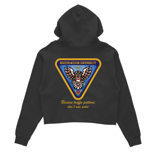 Aviation Mission Survivability Crop Hoodie