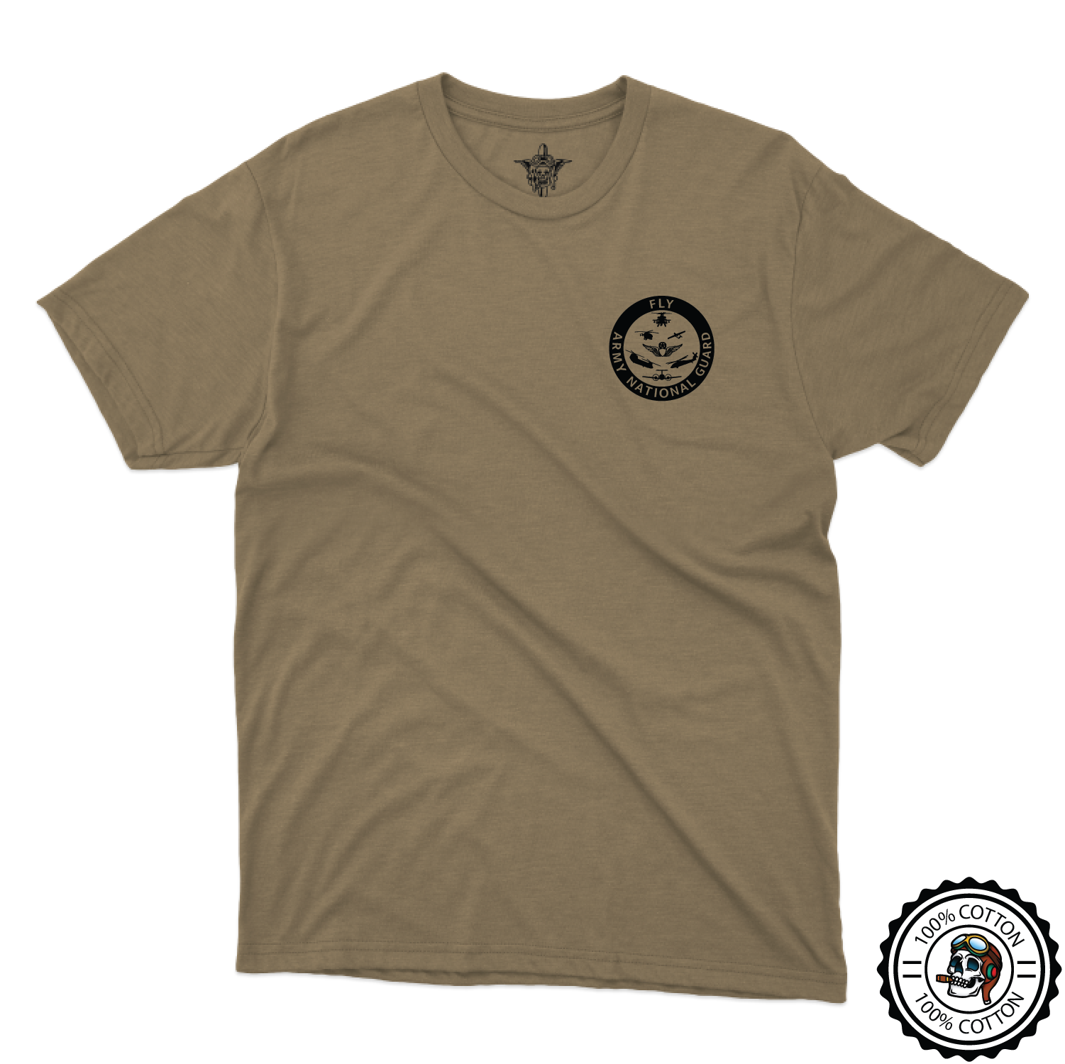 Army National Guard Aviation V2 Tan 499 T-Shirt
