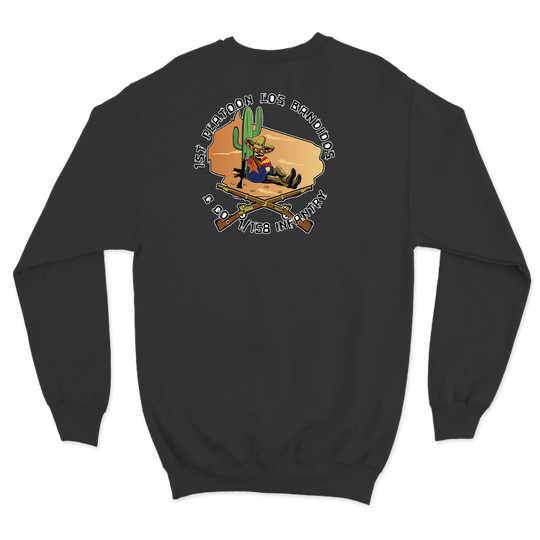1st PLT, C Co, 1-158 IN "Bandidos" Crewneck Sweatshirt