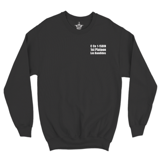 1st PLT, C Co, 1-158 IN "Bandidos" Crewneck Sweatshirt