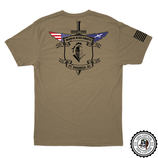 B Co, 2-13th AVN REG "Black Knights" Tan 499 T-Shirt