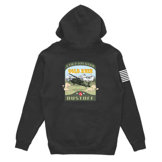 C Co, 2-135 GSAB "Gold Rush Dustoff" Hoodies