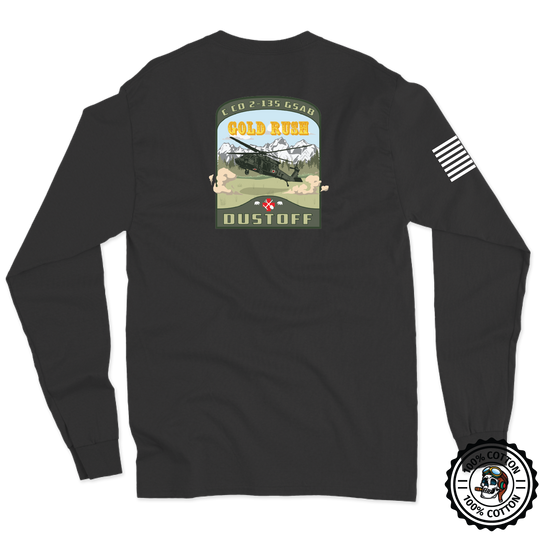 C Co, 2-135 GSAB "Gold Rush Dustoff" Long Sleeve T-Shirt