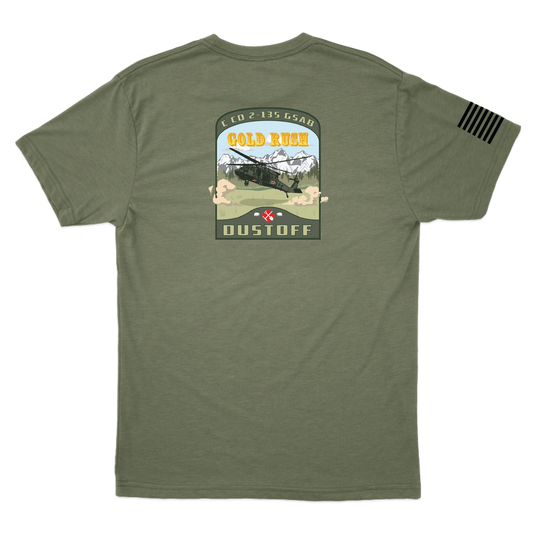 C Co, 2-135 GSAB "Gold Rush Dustoff" T-Shirts