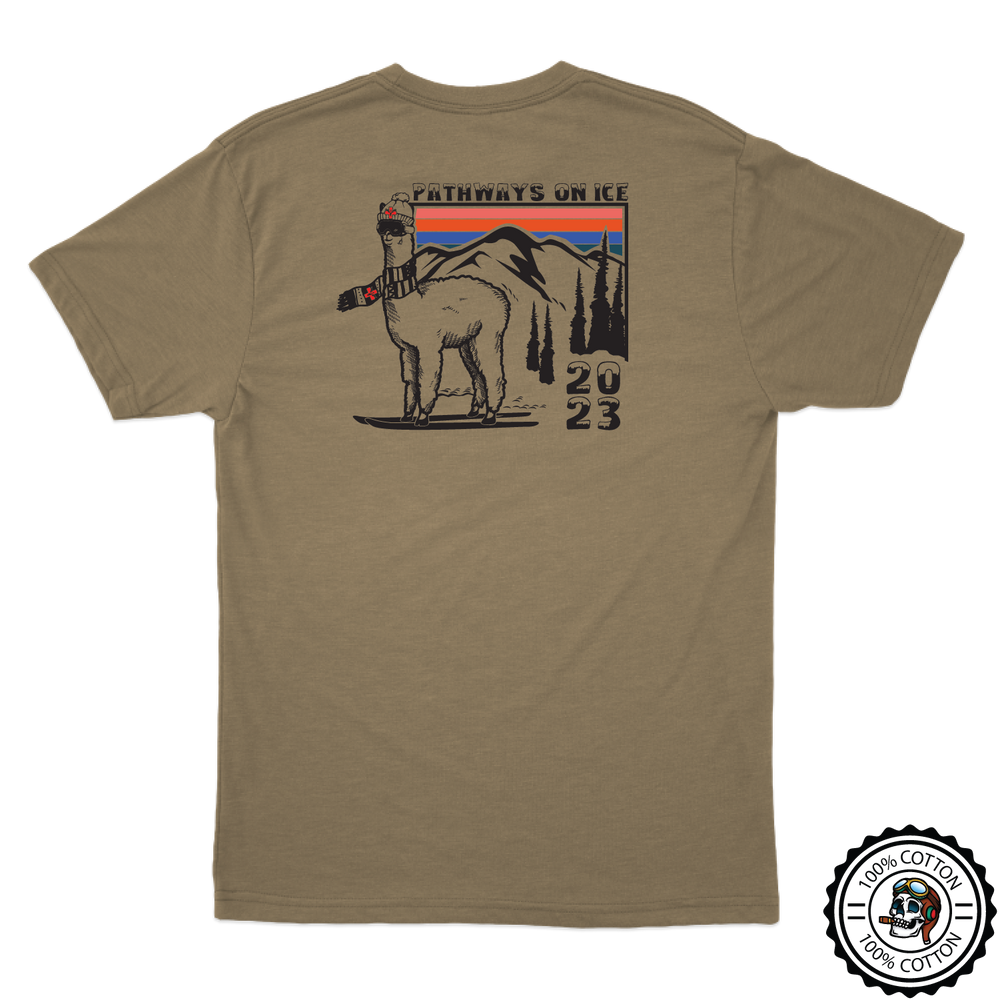 C Co, 2-3 GSAB "Combat Llamas" Pathways Tan 499 T-Shirt