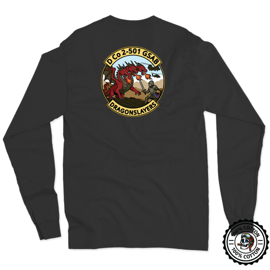 D Co, 2-501 GSAB "Dragon Slayers" Long Sleeve T-Shirt