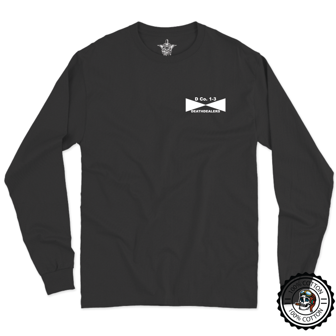 D Co, 1-3 AB "Death Dealers" V4 Long Sleeve T-Shirt