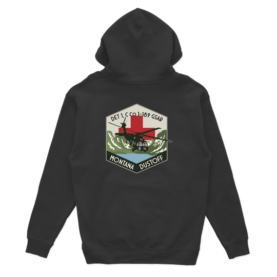 Det 1, C Co, 1-189 GSAB "Montana Dustoff" Hoodies
