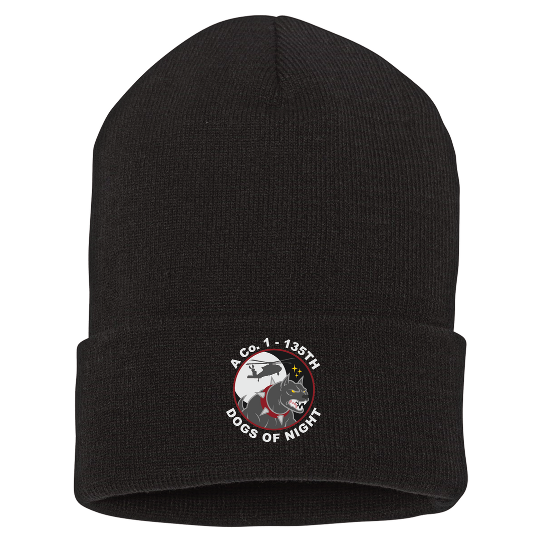 A Co, 1-135th AHB "Dogs of Night" Beanies