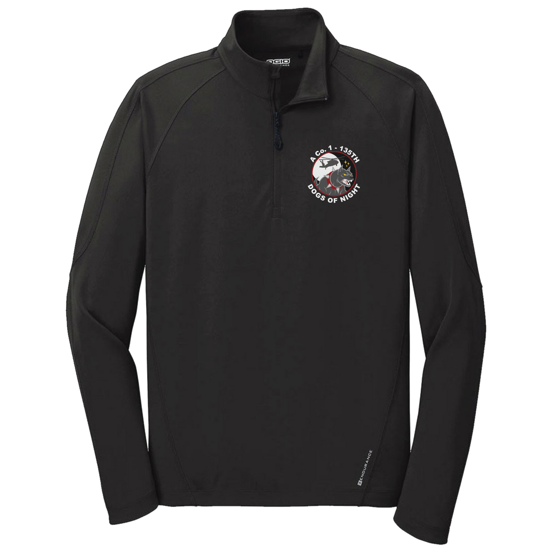A Co, 1-135th AHB "Dogs of Night" 1/4 Zip