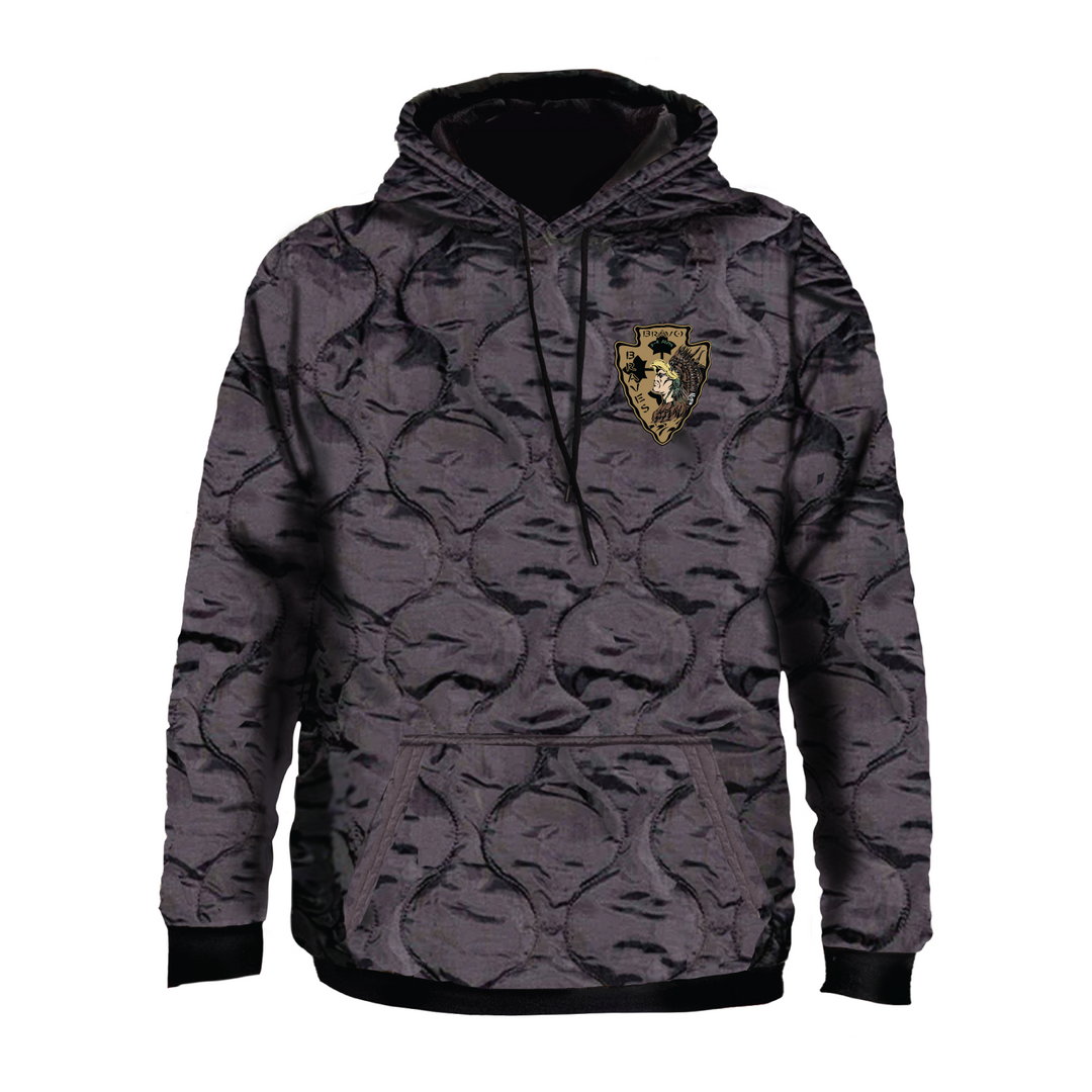B Co, 3-4 AHB "Braves" Field Hoodie Embroidery