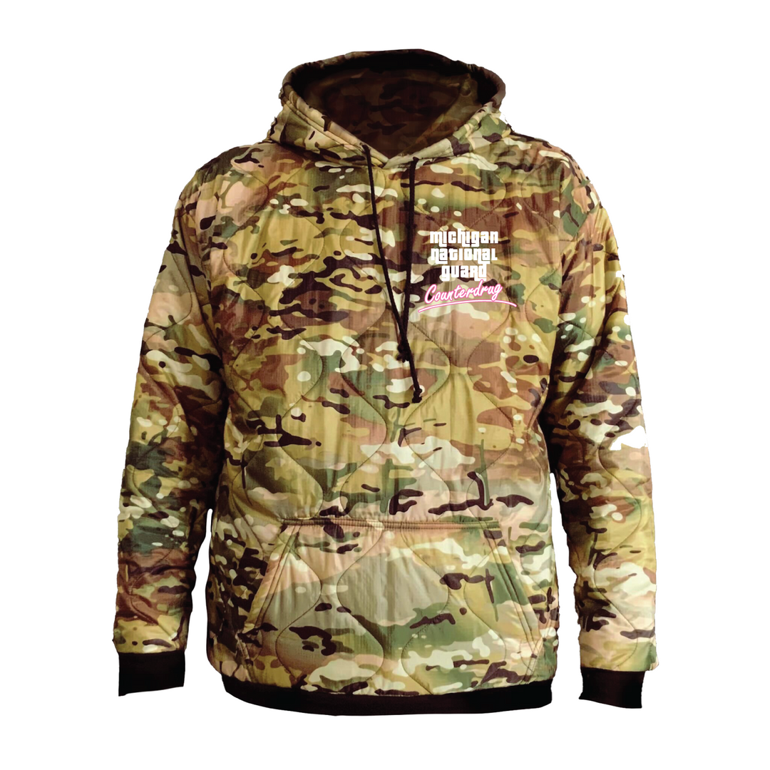 MI ARNG Counter Drug Field Hoodie Embroidery