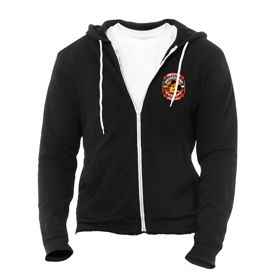 3FSMT, C Co, 2-4 GSAB "Shorehouse Dustoff" Full-Zip Hoodie