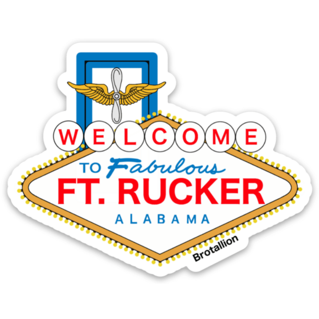 Fabulous Fort Rucker Sticker