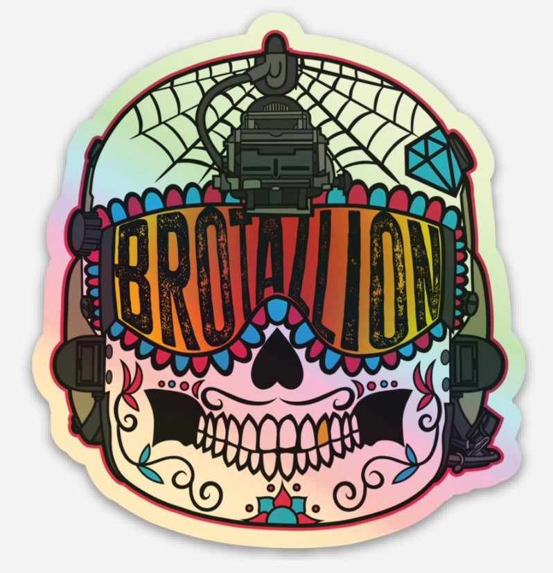 Santana Candy Skull Sticker