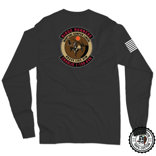 C CO, 1-150th AVN "Ridge Runners" Long Sleeve T-Shirt