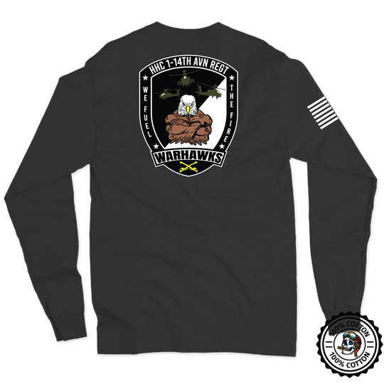 HHC, 1-14th AVN REG "Warhawks" Long Sleeve T-Shirt