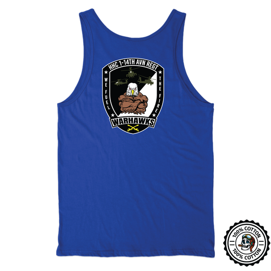 HHC, 1-14th AVN REG "Warhawks" Tank Top