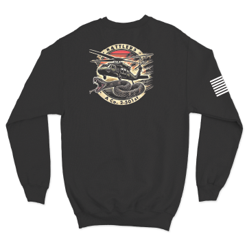 A Co, 2-501 GSAB "Rattlers" 2025 Crewneck Sweatshirt
