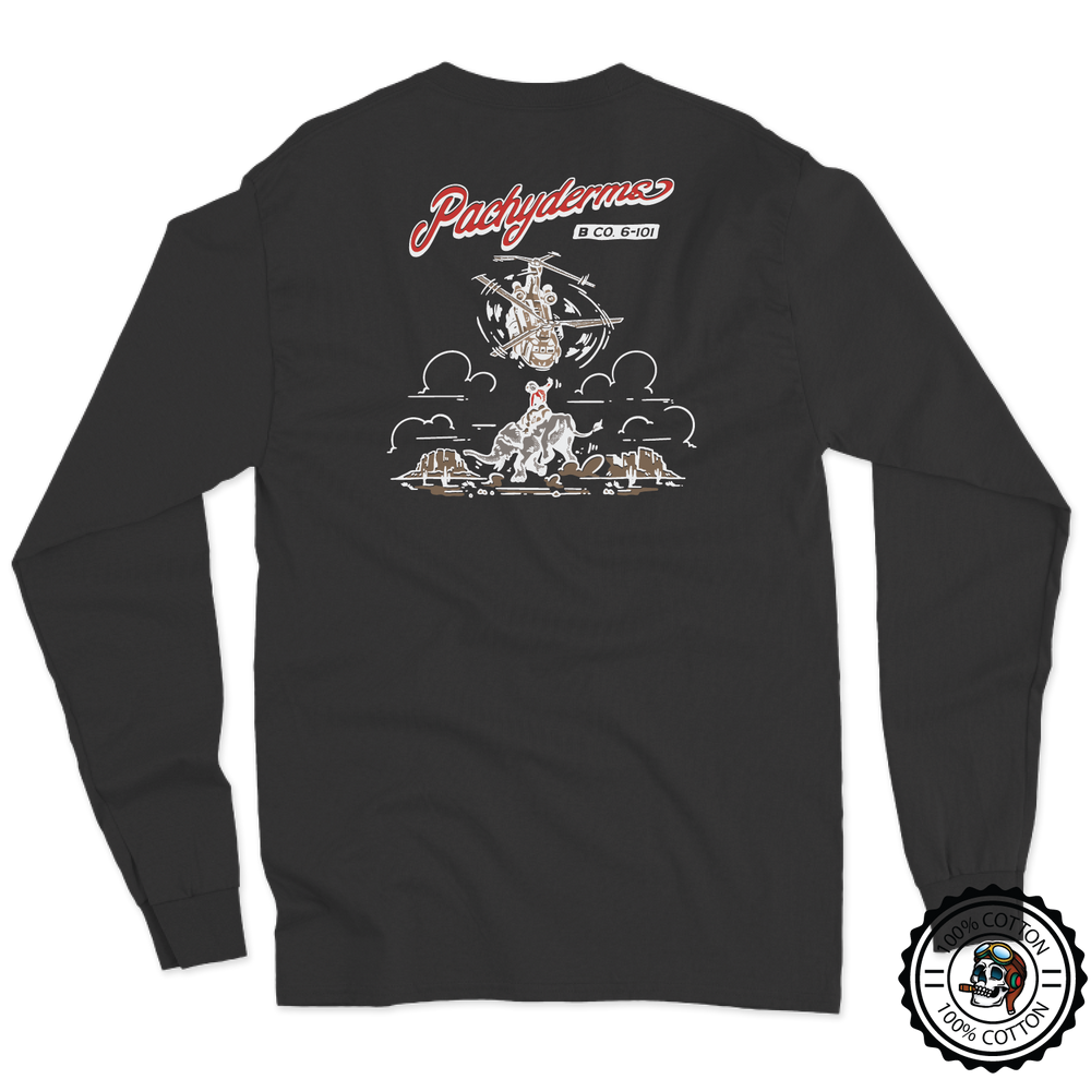 B Co, 6-101 AVN REGT "Pachyderms" Long Sleeve T-Shirt
