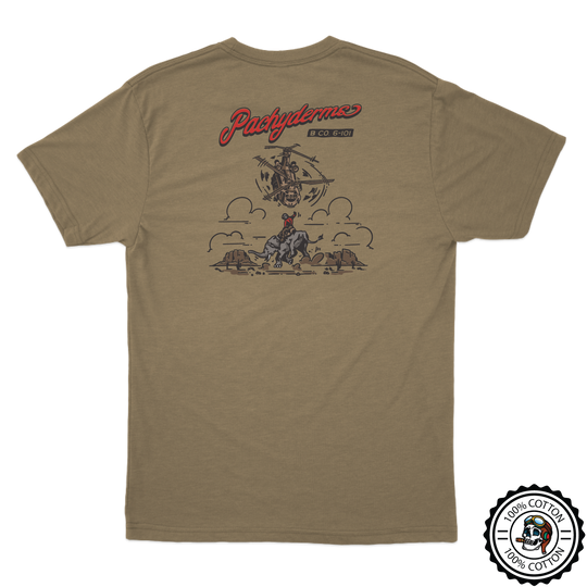 B Co, 6-101 AVN REGT "Pachyderms" Tan 499 T-Shirt