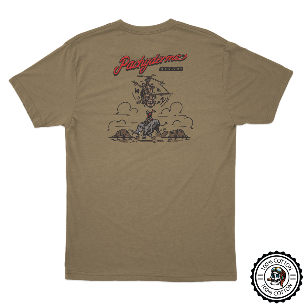 B Co, 6-101 AVN REGT "Pachyderms" Tan 499 T-Shirt