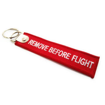 Remove Before Flight Key Chain