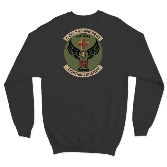 C Co, 3-25 AVN "Lightning Dustoff" Crewneck Sweatshirt