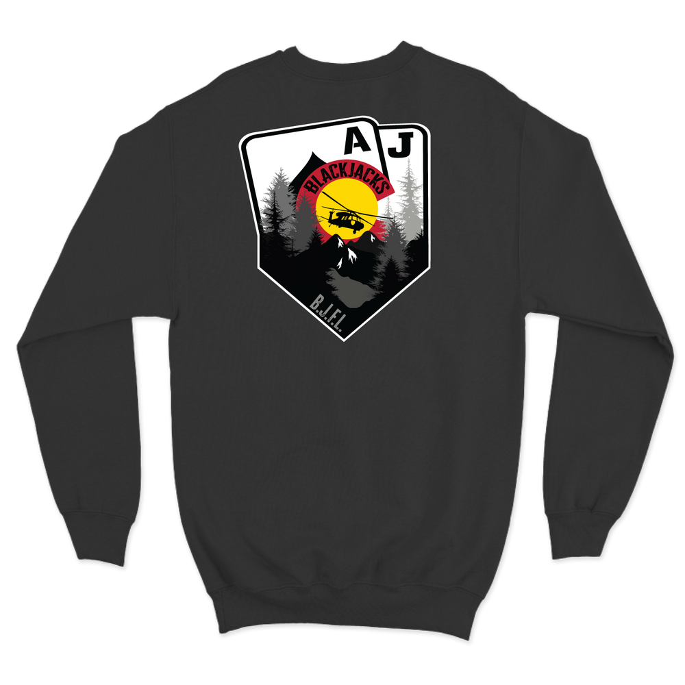 A Co, 2-4 GSAB "Blackjacks"  Crewneck Sweatshirt