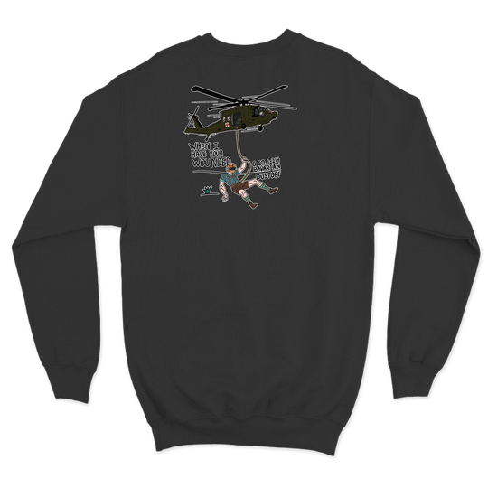 C Co, 1-214 GSAB "Bavarian Dustoff" V2 Crewneck Sweatshirt