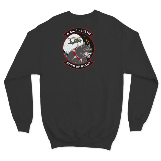 A Co, 1-135th AHB "Dogs of Night" Pilot Crewneck Sweatshirt