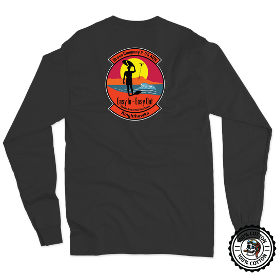 B Co, 2-25 AVN "Knighthawks" Long Sleeve T-Shirt