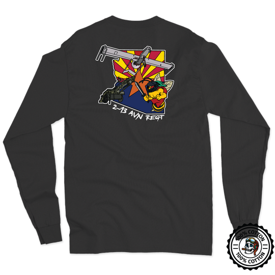 B Co, 2-13th AVN REG "Black Knights" V3 Long Sleeve T-Shirt