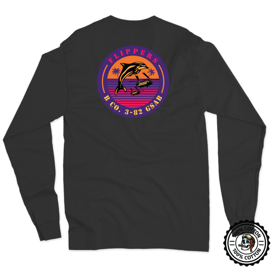 B Co, 3-82 GSAB "Flippers" Long Sleeve T-Shirt