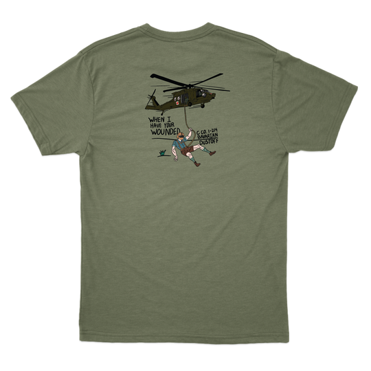 C Co, 1-214 GSAB "Bavarian Dustoff" V2 T-Shirts