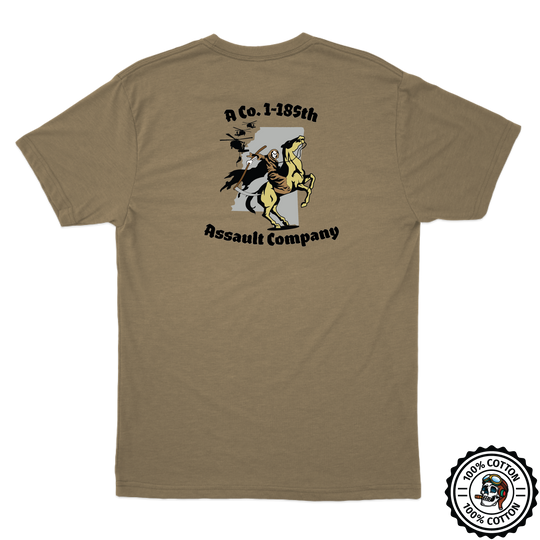 A Co, 1-185 AHB "Pale Horse" Tan 499 T-Shirt