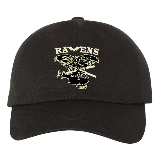 A Co 1/376th AVN BN "Ravens" Embroidered Hats