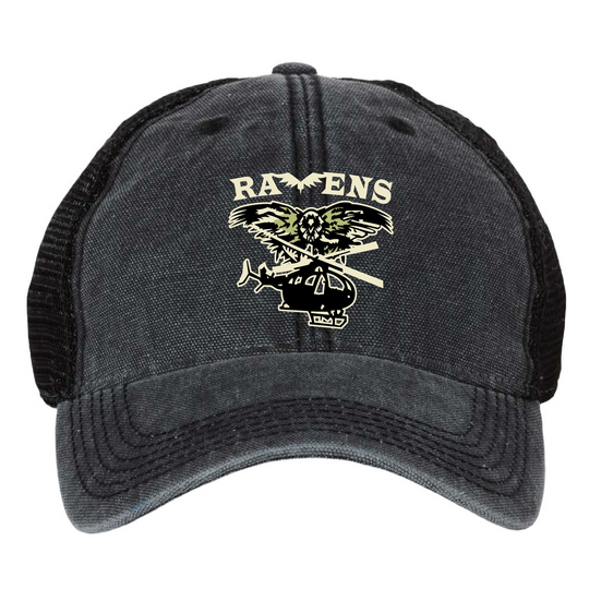 A Co 1/376th AVN BN "Ravens" Embroidered Hats