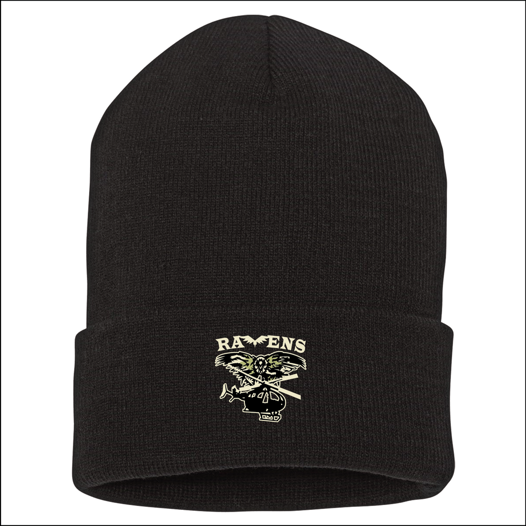 A Co 1/376th AVN BN "Ravens" Beanies