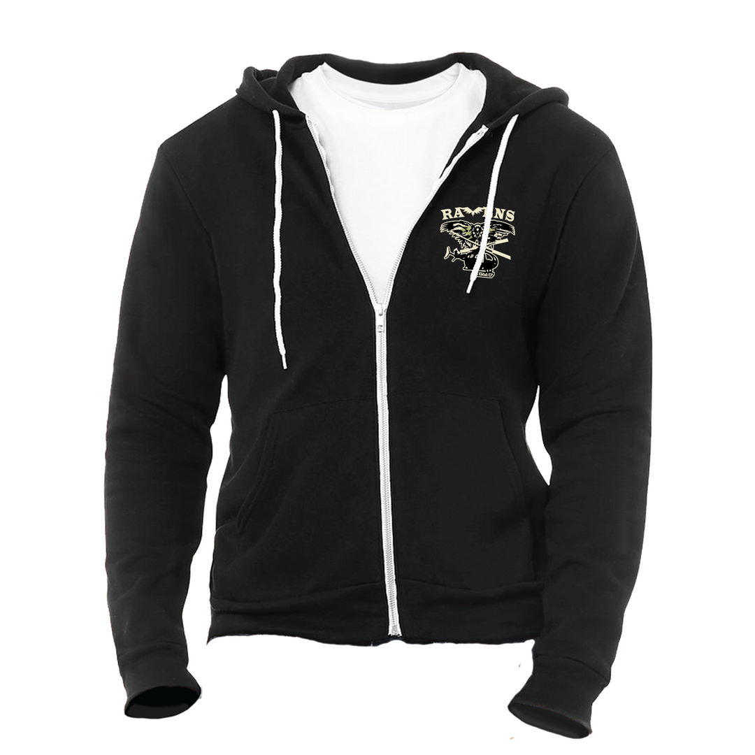 A Co 1/376th AVN BN "Ravens" Full-Zip Hoodie