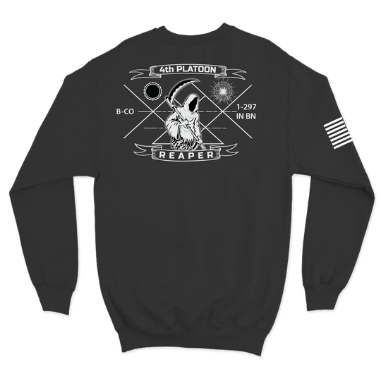 4th Platoon "Reapers" B CO, 1-297 IN V2 Crewneck Sweatshirt