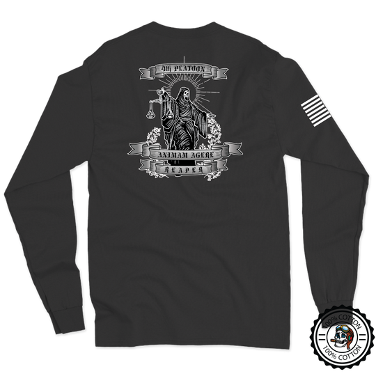 4th Platoon "Reapers" B CO, 1-297 IN Long Sleeve T-Shirt