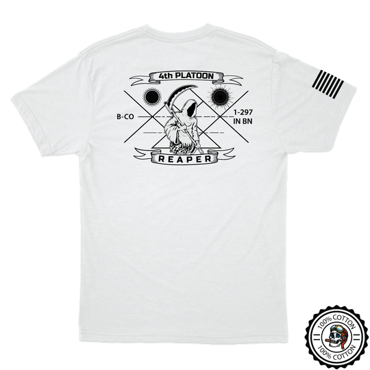 4th Platoon "Reapers" B CO, 1-297 IN V2 T-Shirts