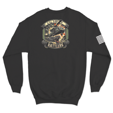 A Co, 2-501 GSAB "Rattlers" 2025 V2 Crewneck Sweatshirt