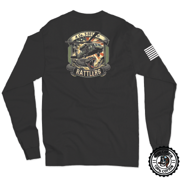 A Co, 2-501 GSAB "Rattlers" 2025 V2 Long Sleeve T-Shirt