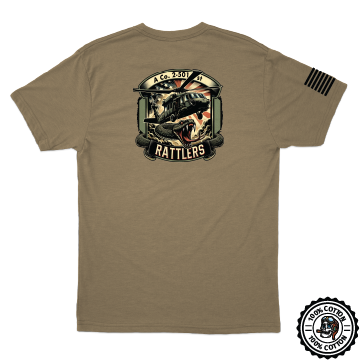 A Co, 2-501 GSAB "Rattlers" 2025 V2 Tan 499 T-Shirt
